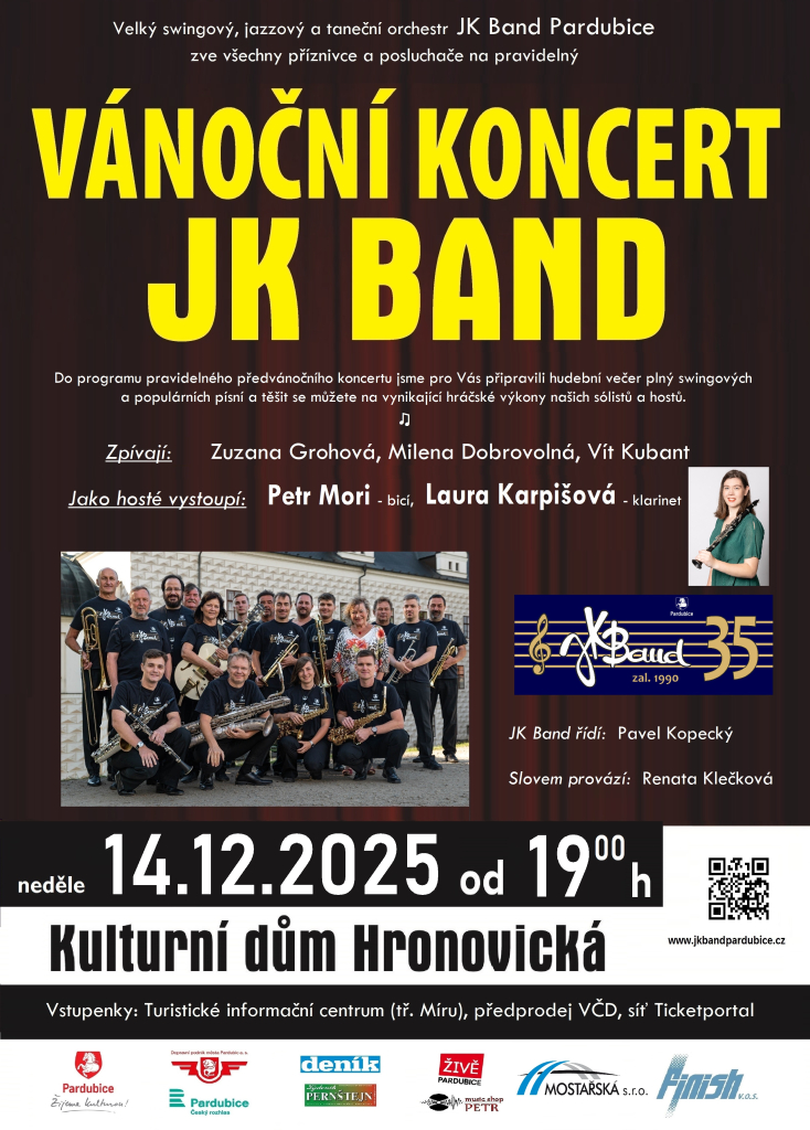 Vánoční koncert JK Bandu I 14. 12. 2025
